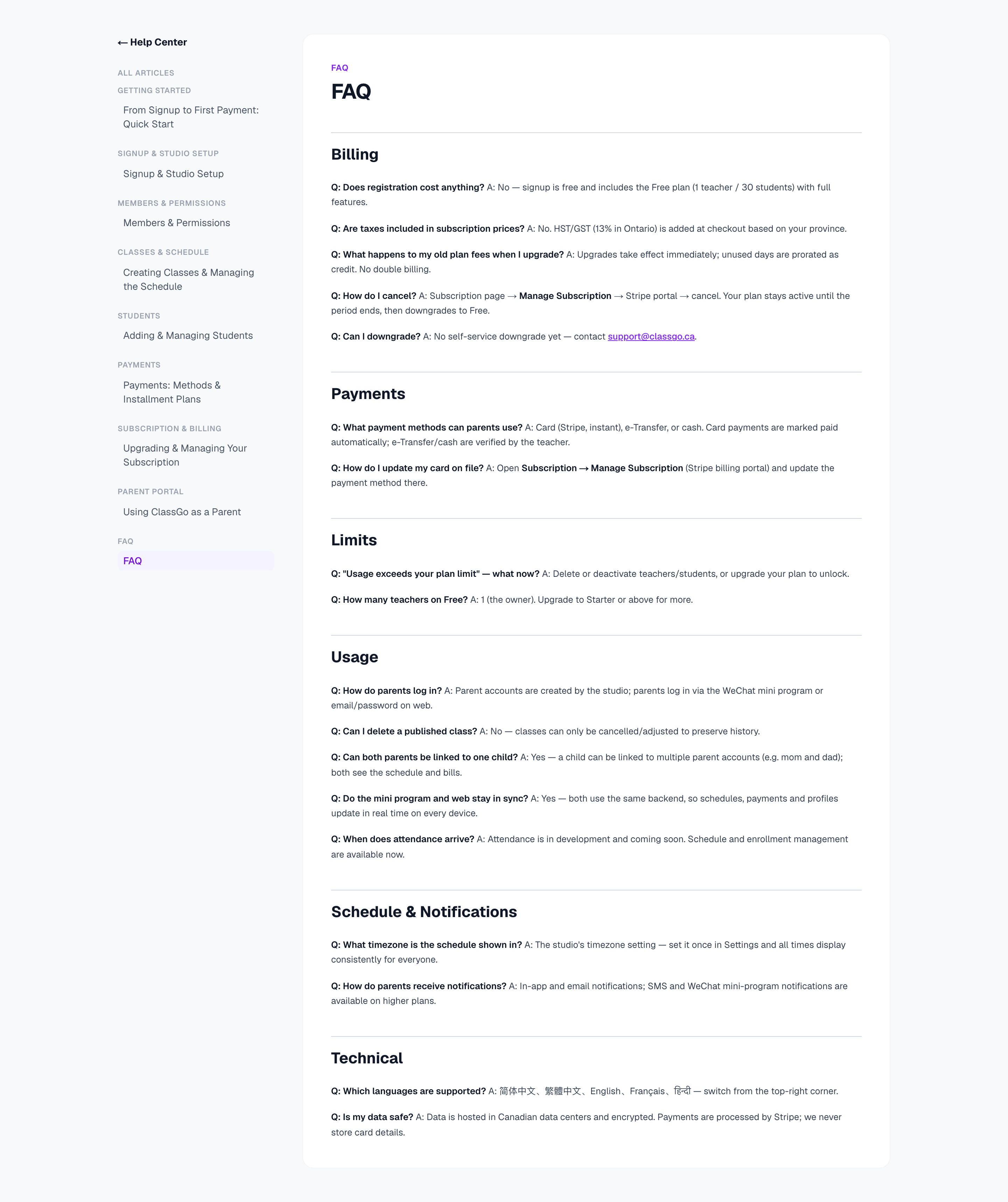 FAQ